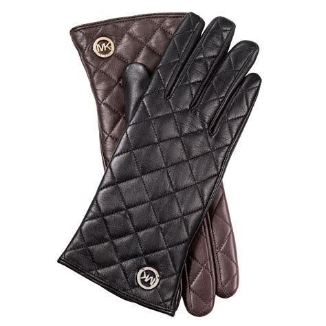 michael kors tech gloves|michael kors black leather gloves.